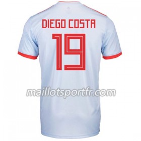 Maillot de Foot Espagne Diego Costa 19 Exterieur Coupe du monde 2018